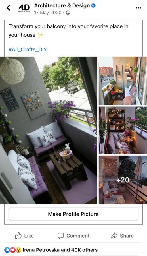 Апартаменты Skopje Living Экстерьер фото
